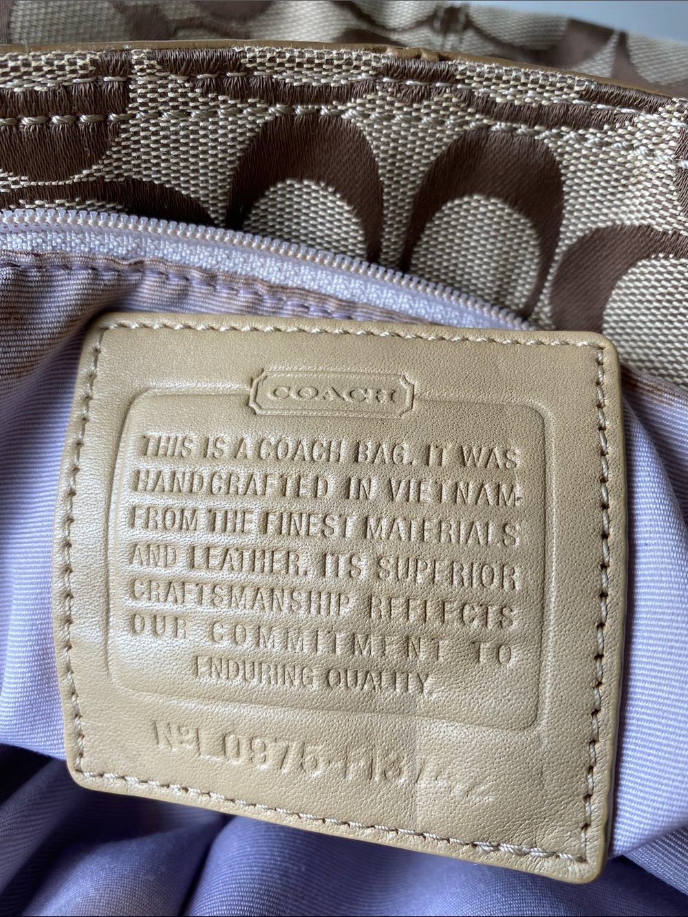 Y2K Coach Soho Signature Handbag F13742 - Picture 10 of 11